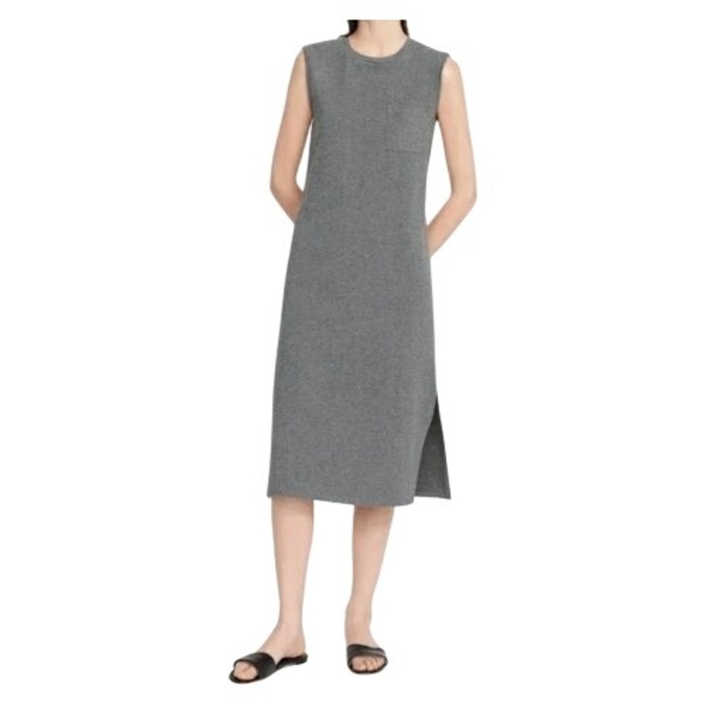 Theory‎ Grey Muscle Midi Dress S Modal